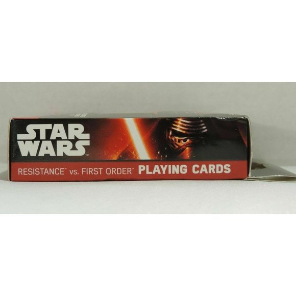 Star Wars The Force Awakens Resistance vs First Order Playing Cards Tin Disney - Picture 9 of 12